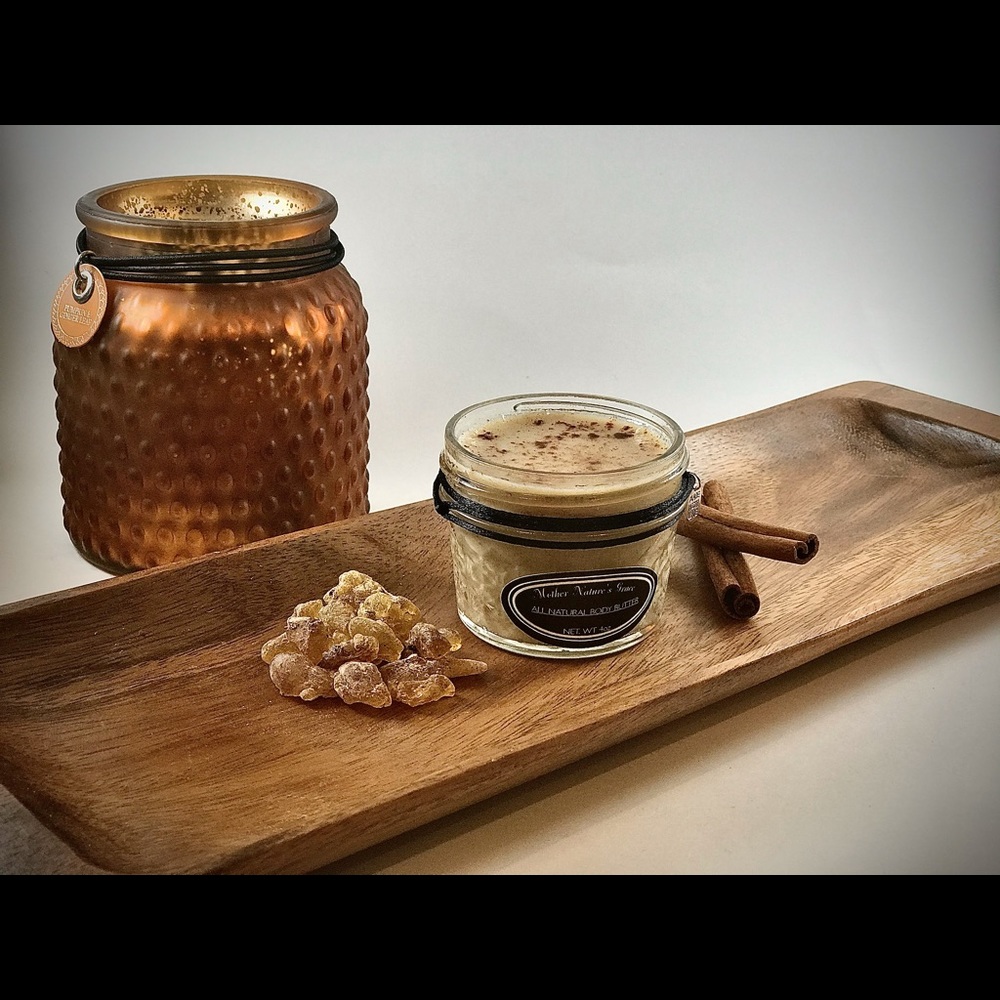 Frankincense and myrrh body butter 4oz jar